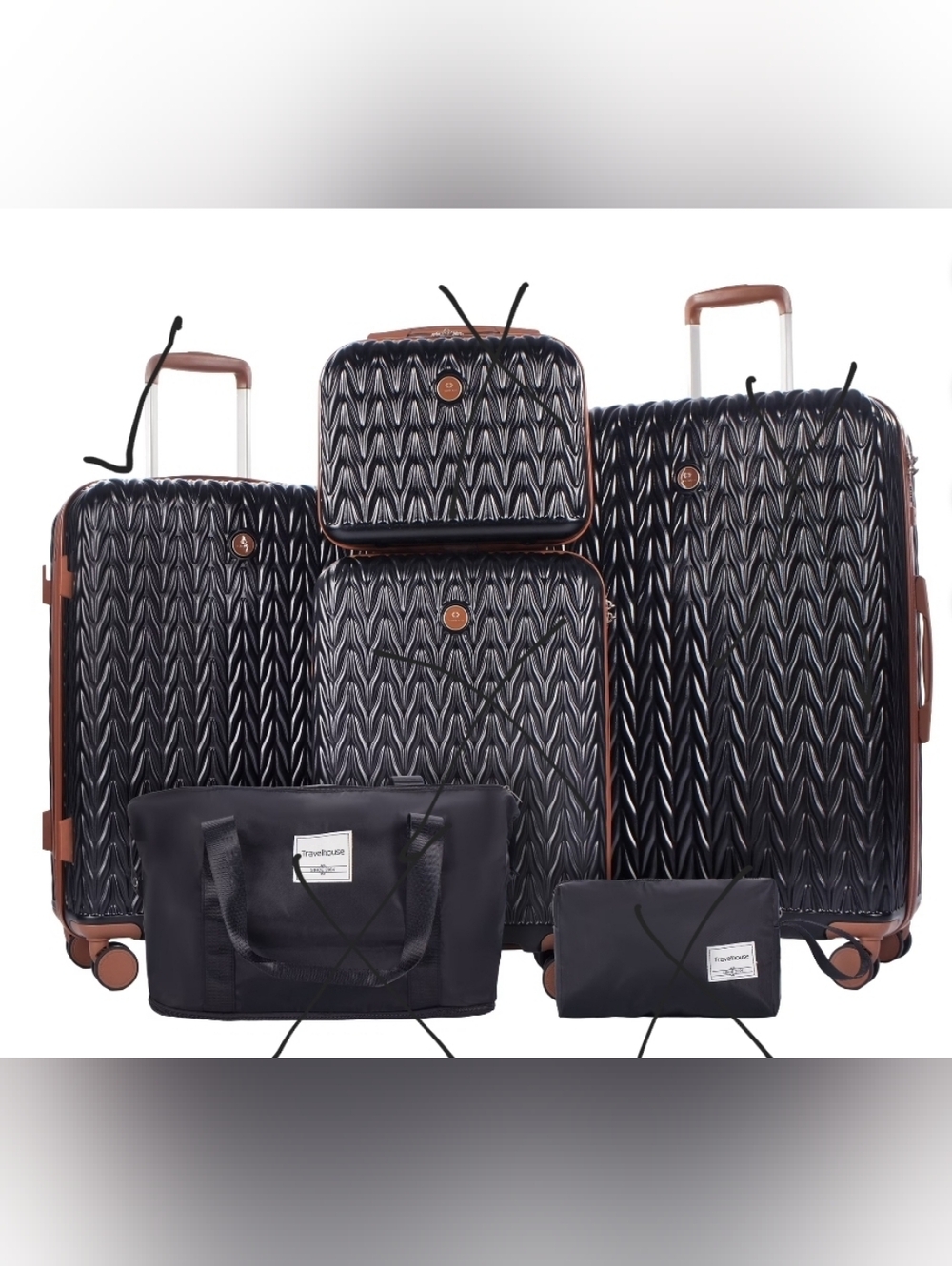 Travelhouse Hardside Suitcase Luggage TSA Lock Spinner Wheels 24" Only NWT - Picture 2 of 15